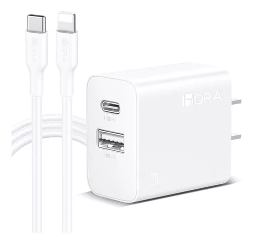 Cargador Doble Puerto USB-C y USB-A